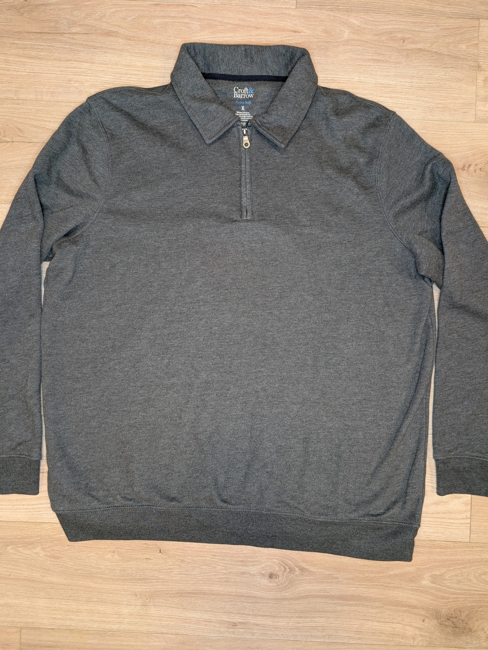 croft & barrow Men's Dark Gray Crewneck Sweater